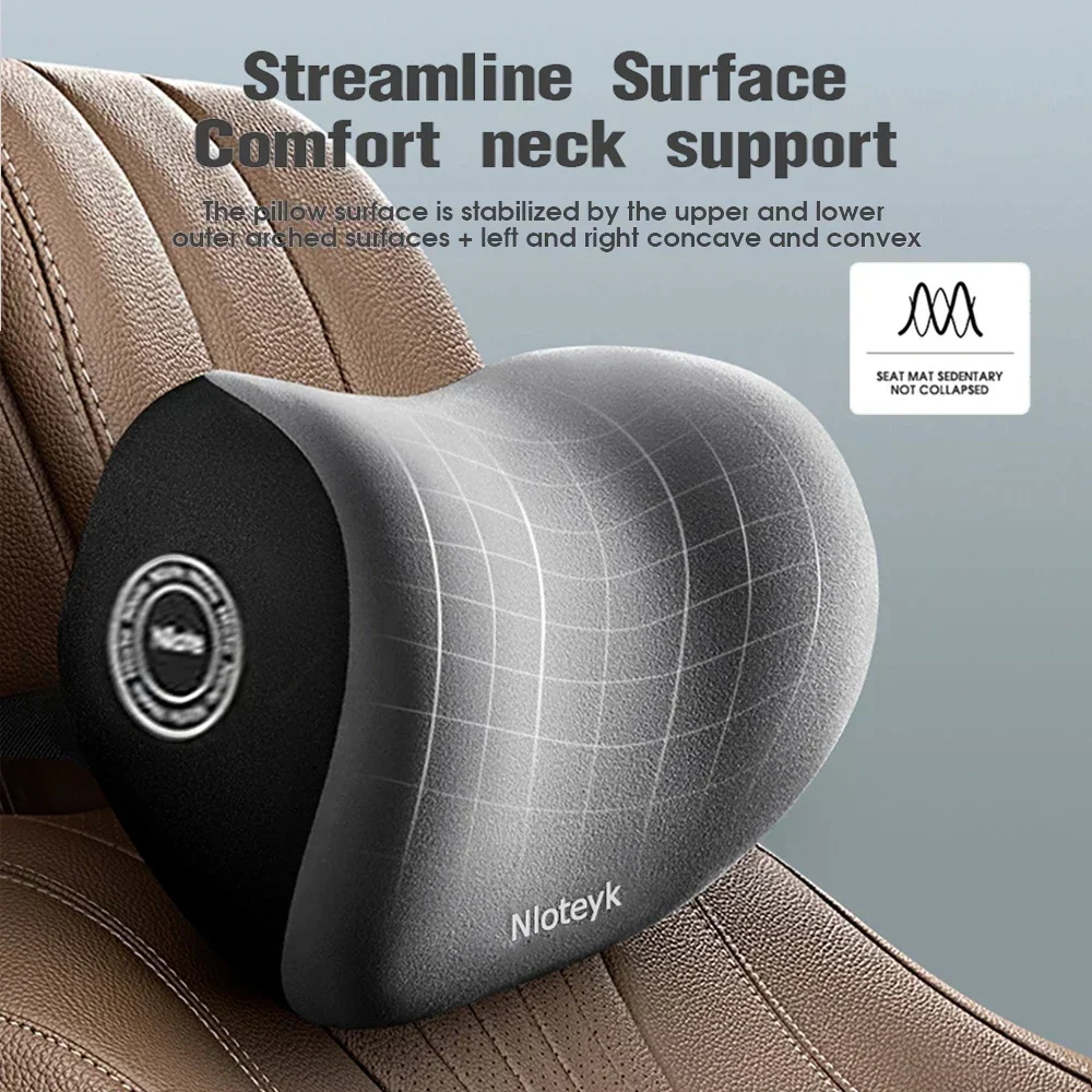 Novo Almofada de Pescoço para  - Memory Foam Car Neck Pillow Lumbar Support avaliação e preço