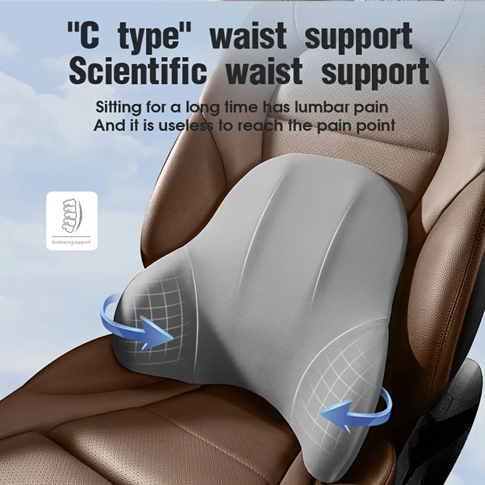 Novo Almofada de Pescoço para  - Memory Foam Car Neck Pillow Lumbar Support avaliação e preço