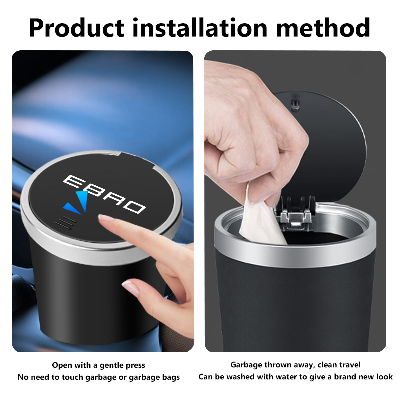 Lixeira de Carro Mini Impermeá - Waterproof Car Trash Can With Lid avaliação e preço