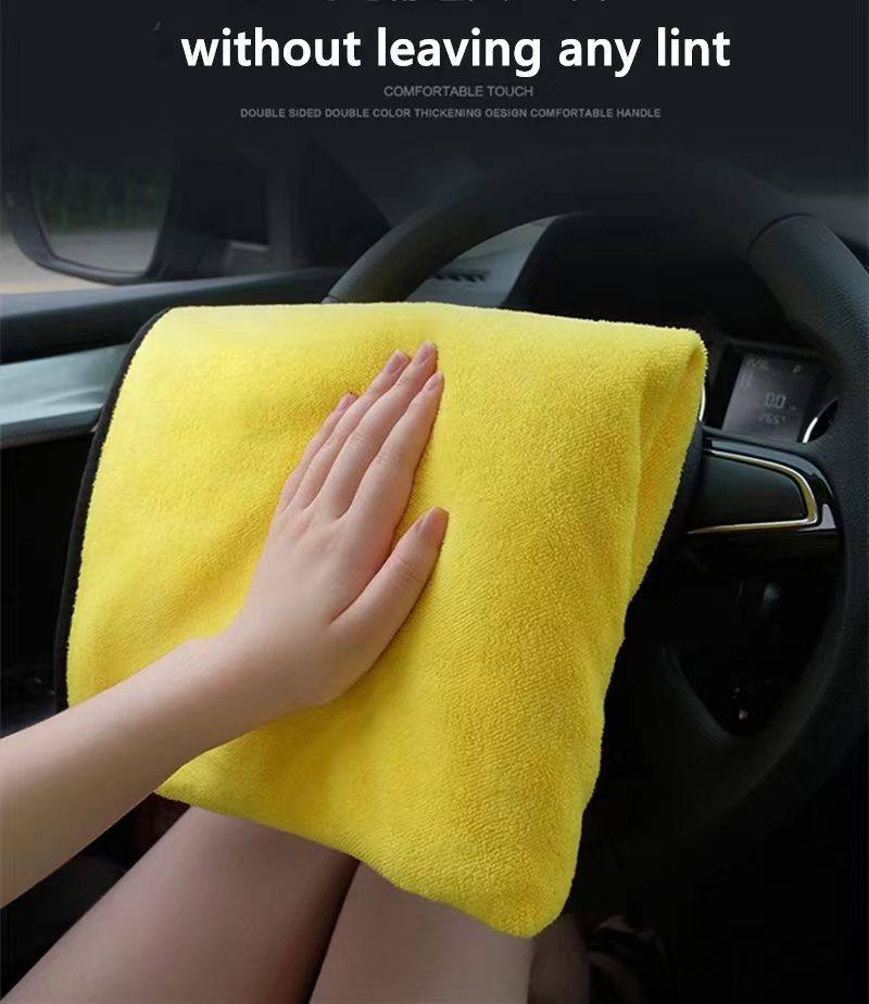 Toalha de limpeza de microfibr - Microfiber Car Drying Towel Super Absorbent avaliação e preço
