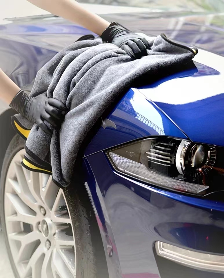 Toalha de limpeza de microfibr - Microfiber Car Drying Towel Super Absorbent avaliação e preço