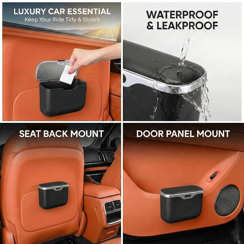 Lixeira para Carro com Tampa,  - Waterproof Car Trash Can With Lid avaliação e preço