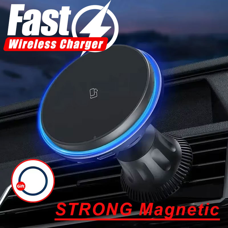 Carregador sem fio magnético L - Wireless Car Charger Mount Fast Charging avaliação e preço
