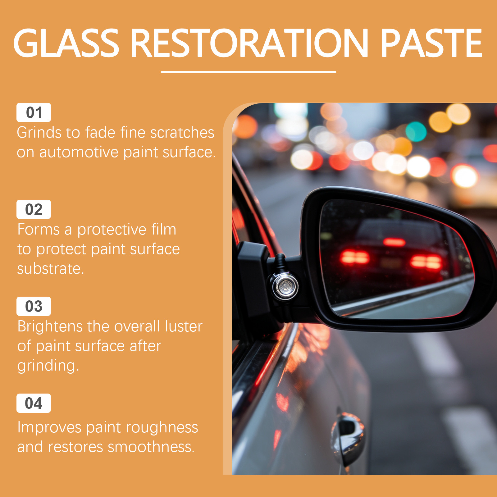 Cera para Polimento de Vidros  - Car Scratch Repair Polishing Wax Paste avaliação e preço