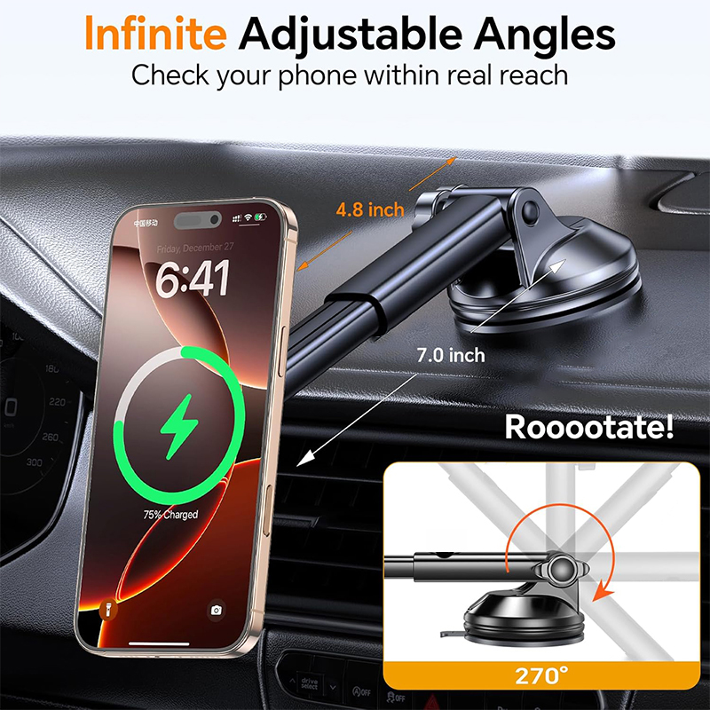 Uyuxio 15w carregamento rápido - Wireless Car Charger Mount Fast Charging avaliação e preço