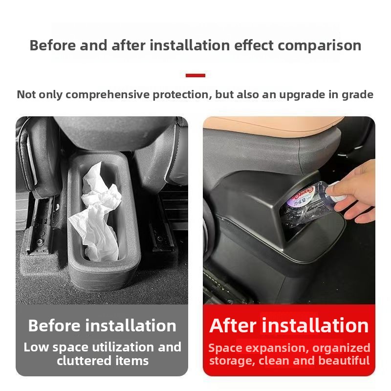 Caixa de Armazenamento Traseir - Waterproof Car Trash Can With Lid avaliação e preço
