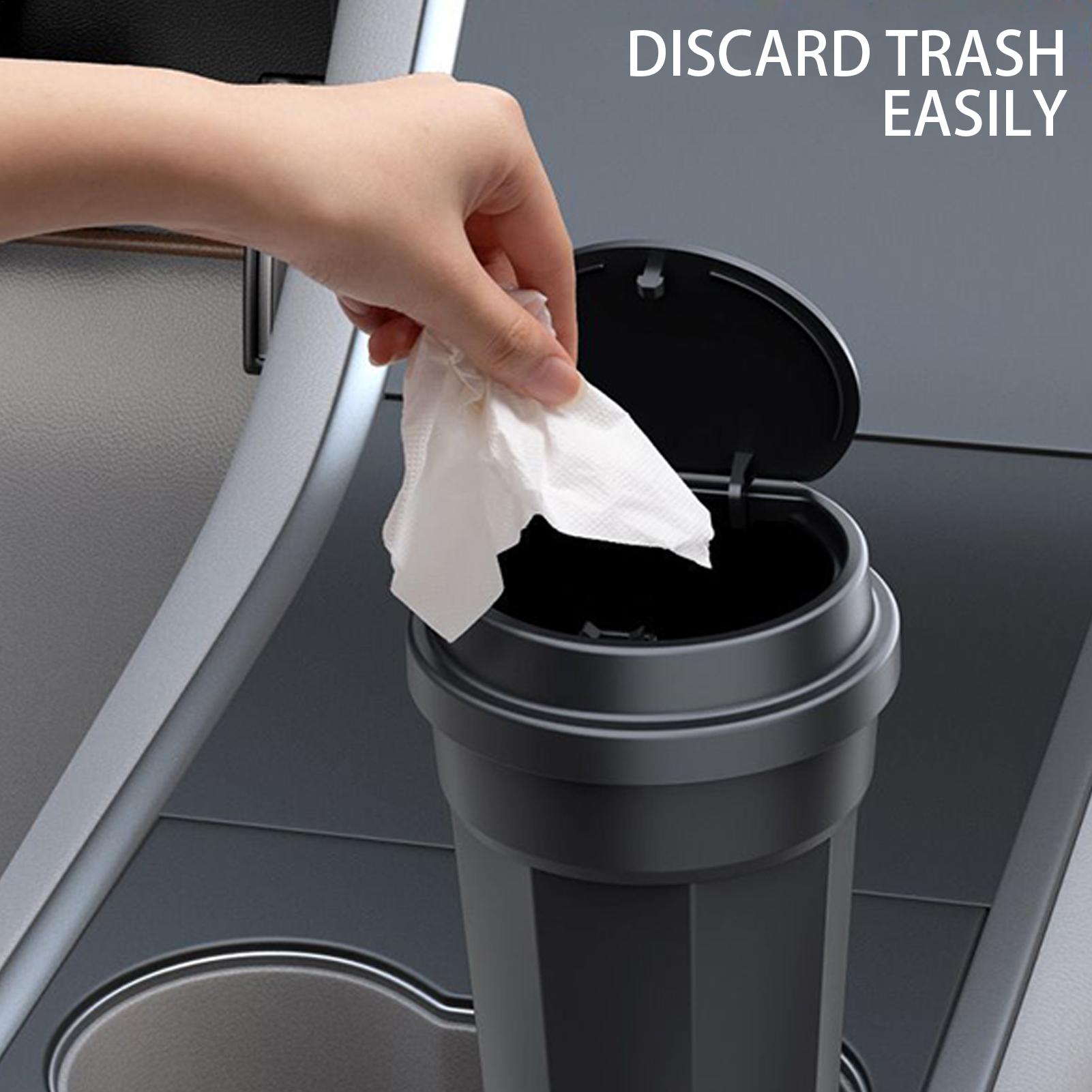 Suporte de copo para lata de l - Waterproof Car Trash Can With Lid avaliação e preço