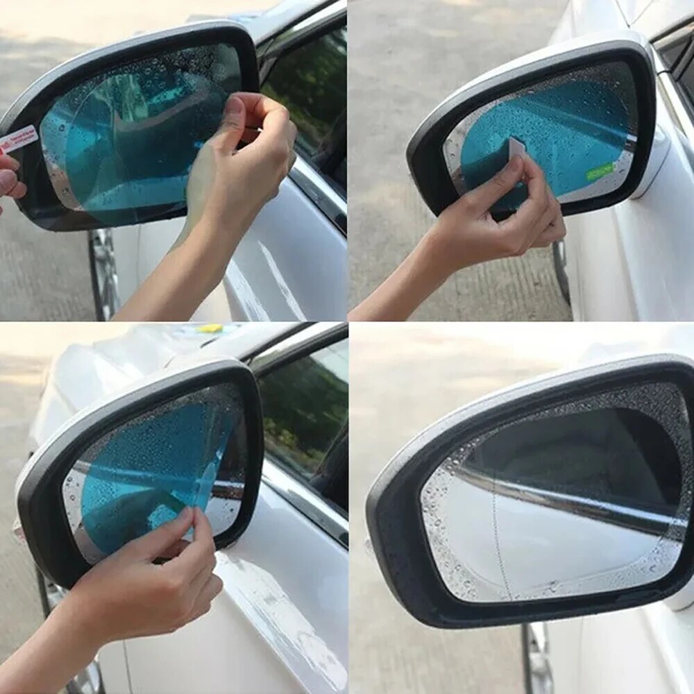 2 Peças Universal Antiembaçant - Anti Glare Car Rearview Mirror Film avaliação e preço