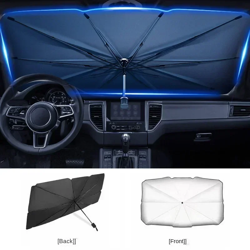 Sombrinha Dobrável para Para-b - Car Sunshade Windshield Umbrella Foldable avaliação e preço