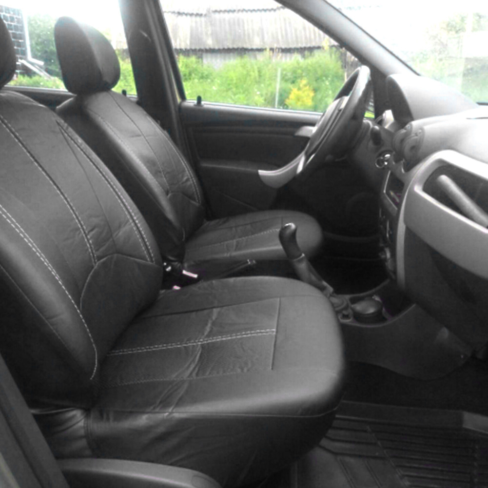 Quatro estações de couro do pl - Leather Car Seat Covers Full Set Universal avaliação e preço