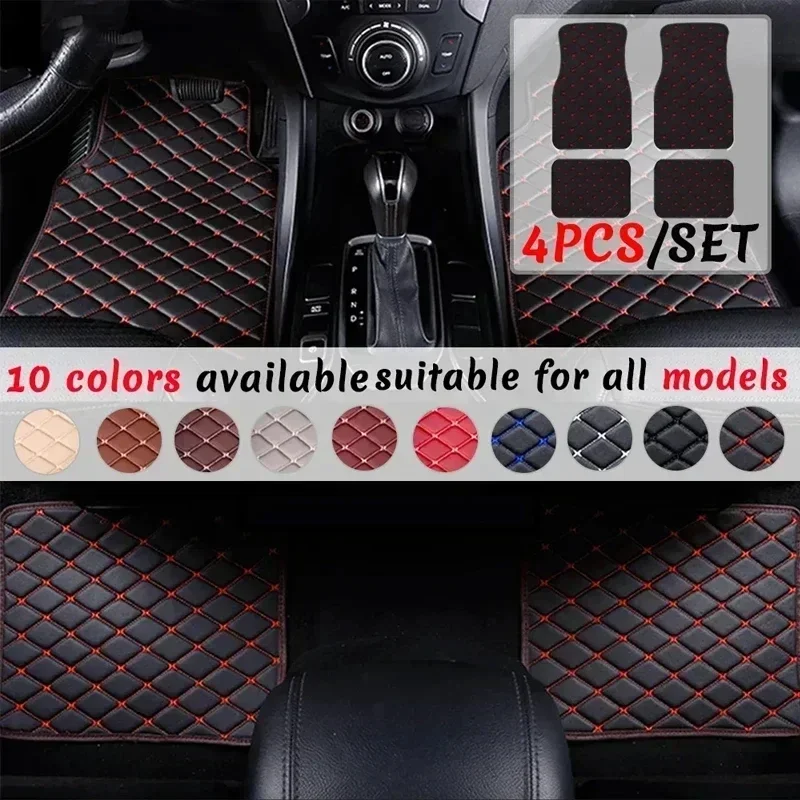 Tapetes de Carro 4PCS Universa - Car Floor Mats Universal Waterproof Leather avaliação e preço