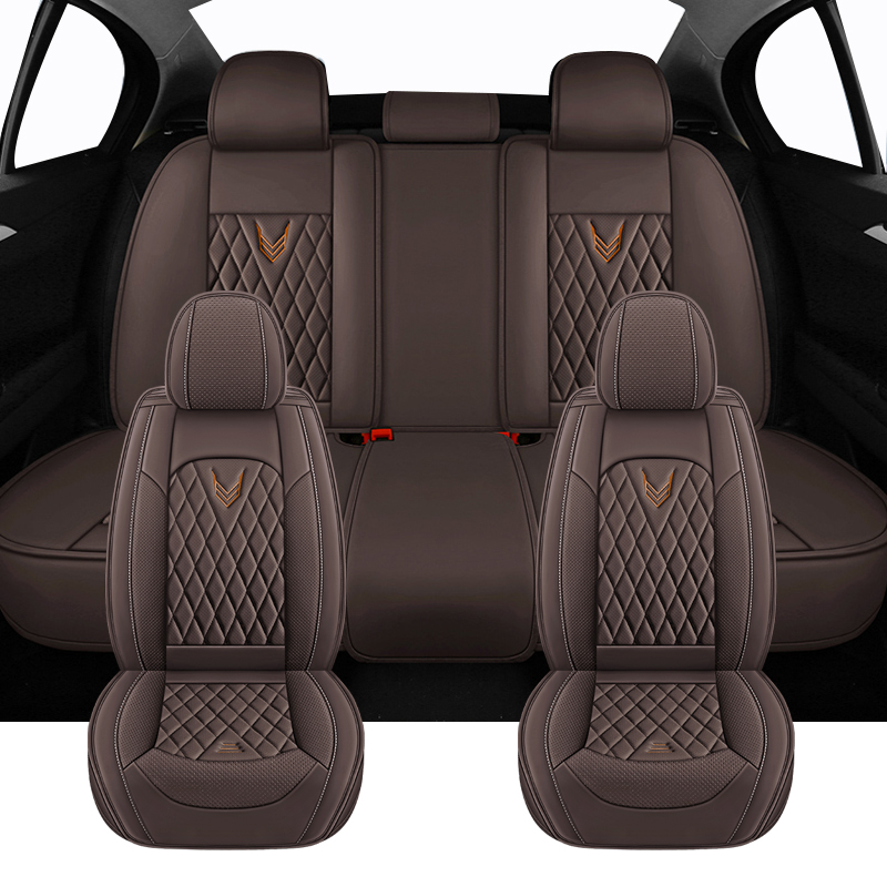 Conjunto completo de capas uni - Leather Car Seat Covers Full Set Universal avaliação e preço