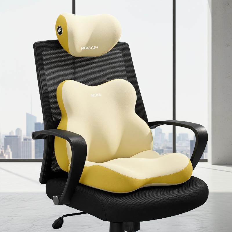 Conjunto de Suporte Lombar par - Memory Foam Car Neck Pillow Lumbar Support avaliação e preço