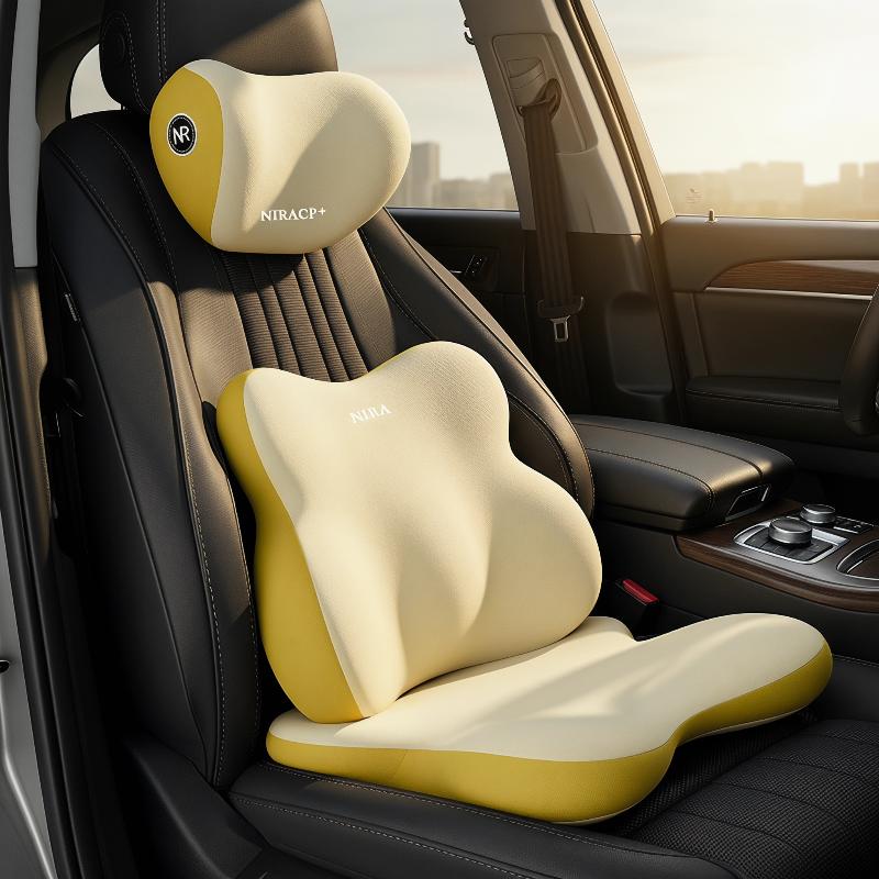 Conjunto de Suporte Lombar par - Memory Foam Car Neck Pillow Lumbar Support avaliação e preço