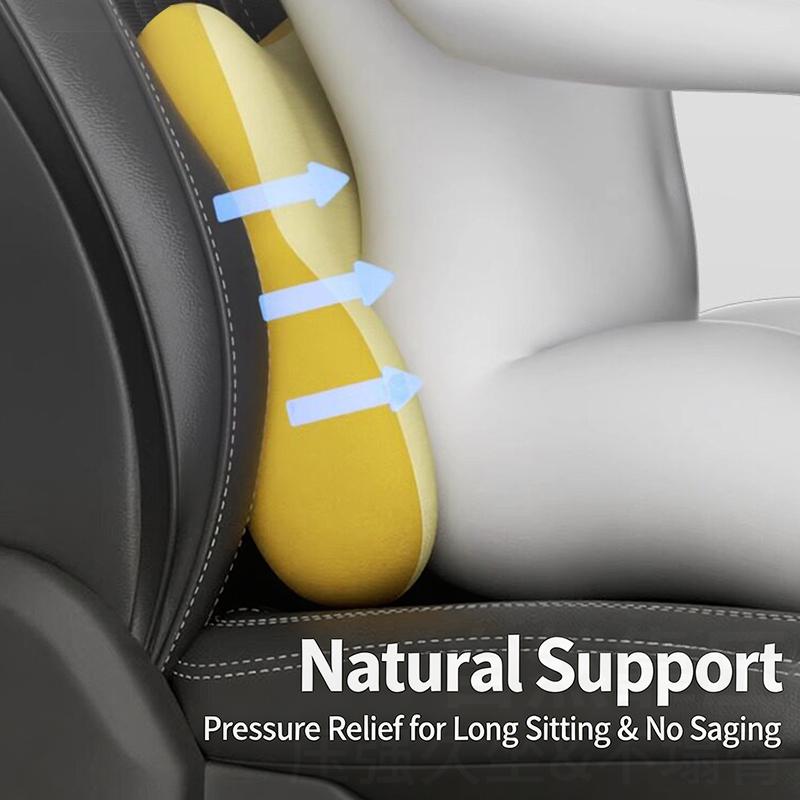 Conjunto de Suporte Lombar par - Memory Foam Car Neck Pillow Lumbar Support avaliação e preço