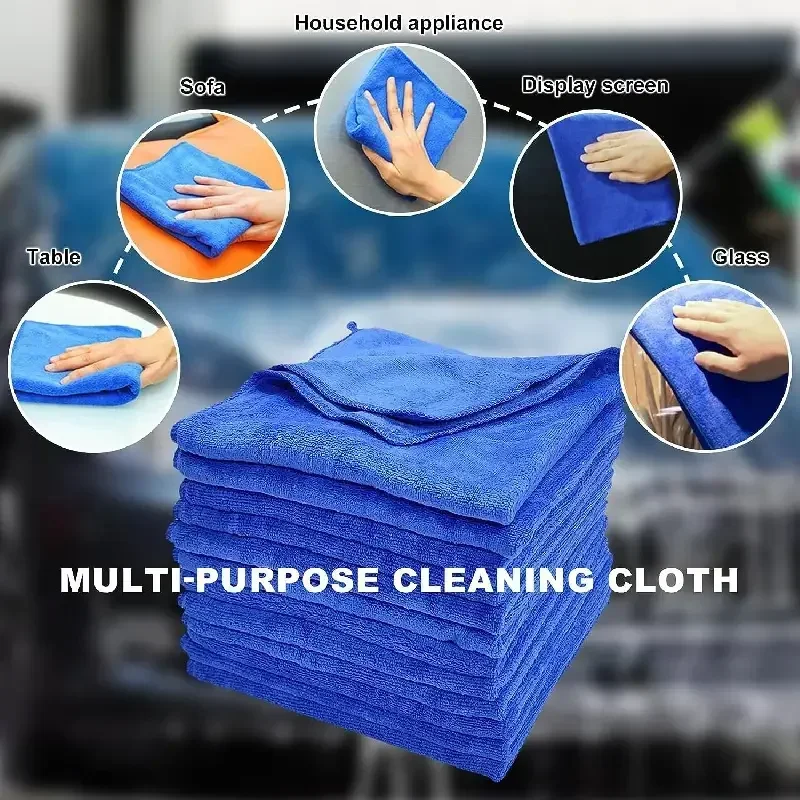 Panos de limpeza de microfibra - Microfiber Car Drying Towel Super Absorbent avaliação e preço