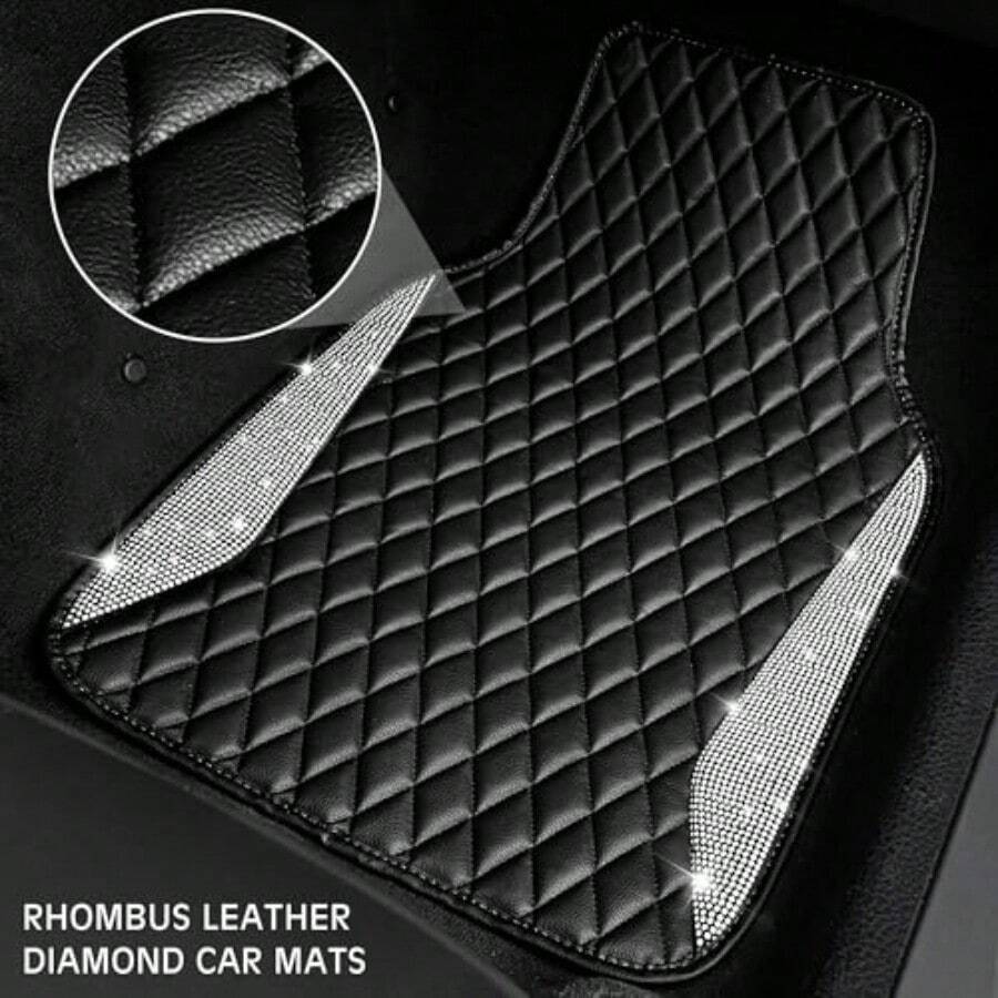 Tapetes de Carro em Couro com  - Car Floor Mats Universal Waterproof Leather avaliação e preço