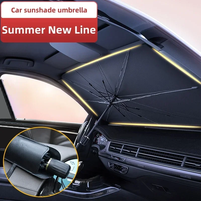 Guarda-sol portátil para carro - Car Sunshade Windshield Umbrella Foldable avaliação e preço