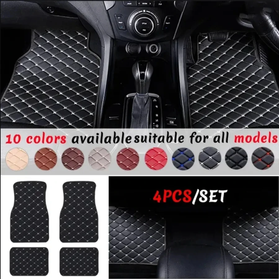 Tapetes automotivos 4 peças, u - Car Floor Mats Universal Waterproof Leather avaliação e preço