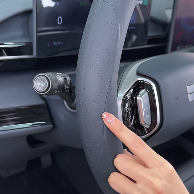 Capa de Volante de Couro para  - Car Steering Wheel Cover Anti Slip Breathable avaliação e preço