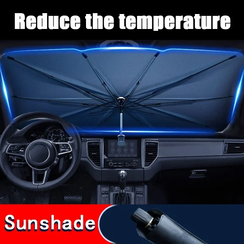 Guarda-sol para Carro, Proteto - Car Sunshade Windshield Umbrella Foldable avaliação e preço