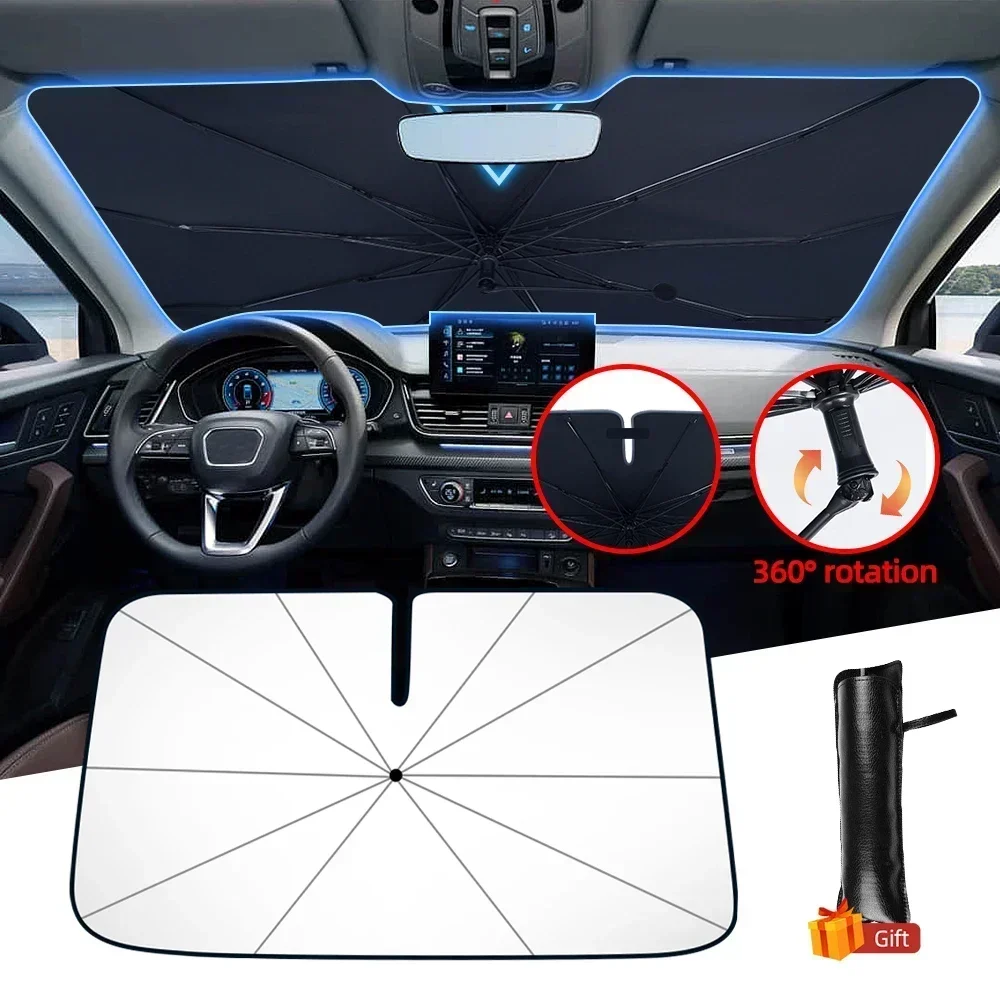 Guarda-sol para Carro, Proteto - Car Sunshade Windshield Umbrella Foldable avaliação e preço