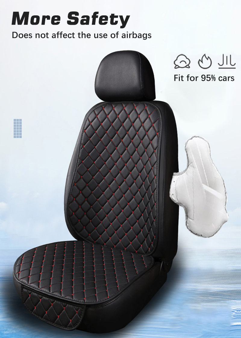 Capas de assento de carro em c - Leather Car Seat Covers Full Set Universal avaliação e preço