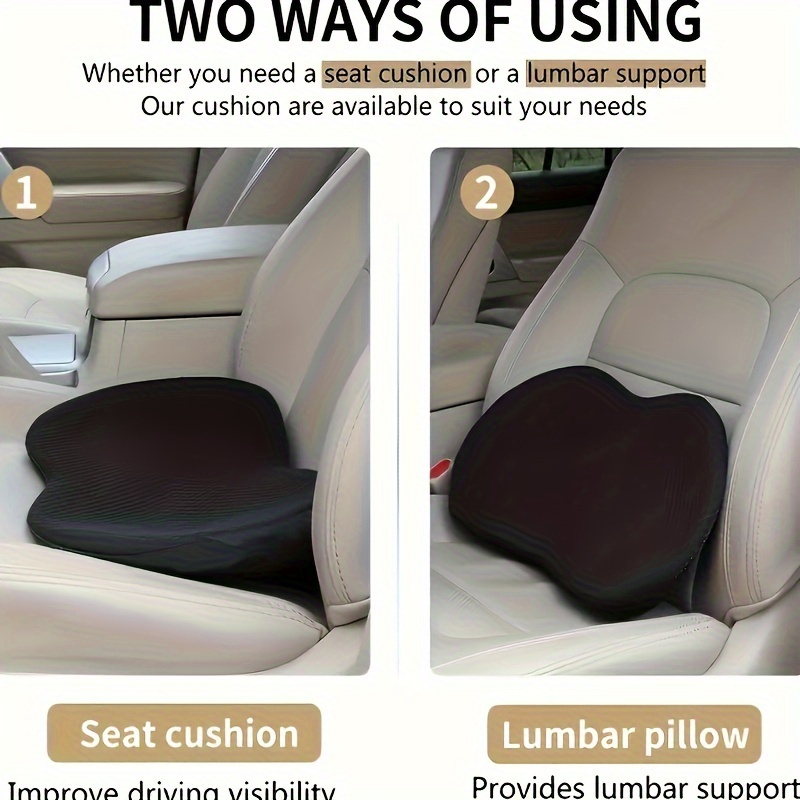 Almofada de Assento de Carro 2 - Memory Foam Car Neck Pillow Lumbar Support avaliação e preço