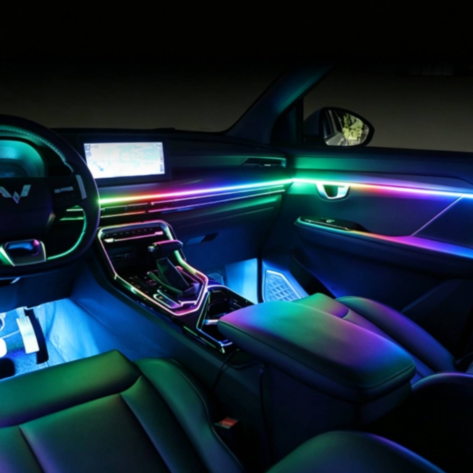 Kit de Iluminação Ambiente par - Led Ambient Interior Car Lights App Control avaliação e preço